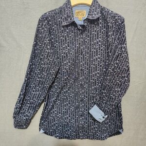 Cremieux Premium Denim‎ Mens Shirt Flip Cuff Size Small